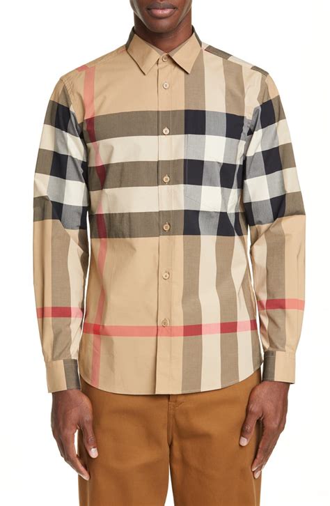 burberry plaid shirt|Burberry collar shirt men's.